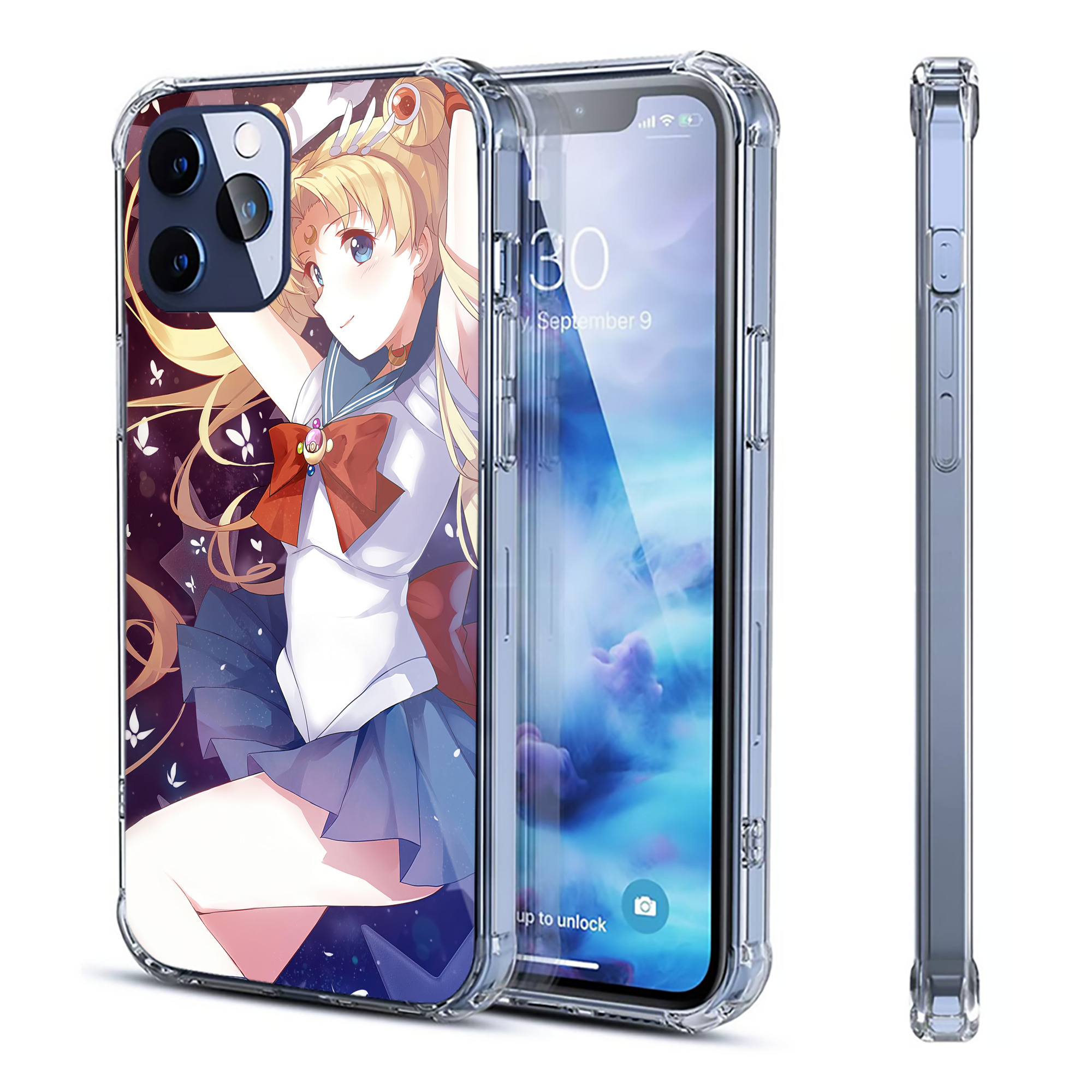 （画像用） 美少女戦士セーラームーン Sailor Moon 【iPhone 12シリーズ対応】透明スマホケース（クリアソフトケース）